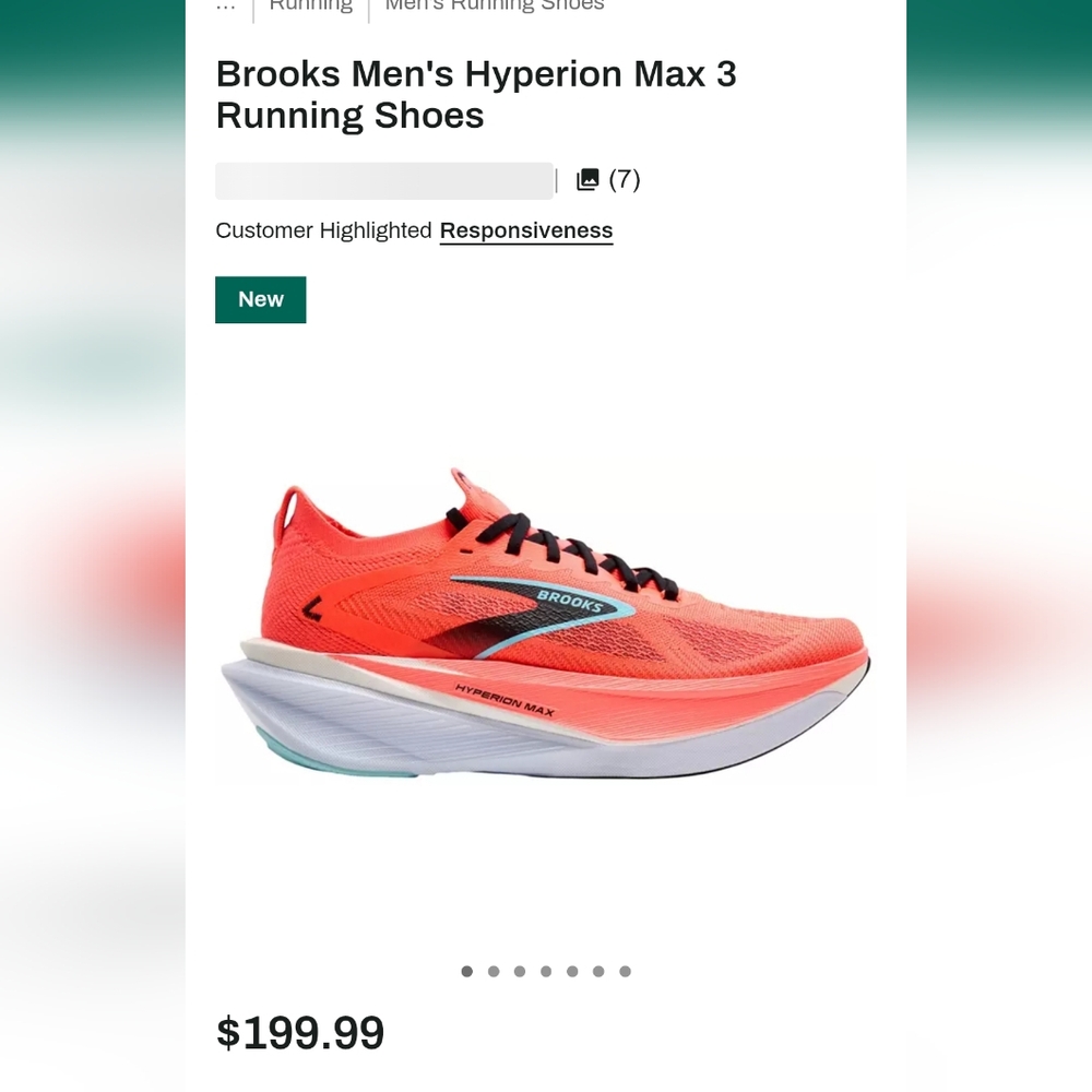 Men |Brooks Hyperion Max 3 Running Shoes - Picture 3 of 5